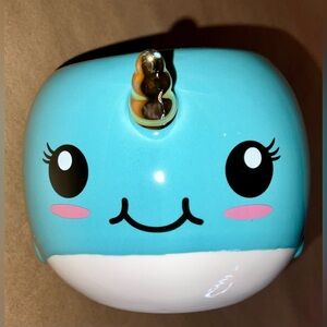 Narwhal mug with a shiny horn - the unicorn of the sea